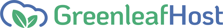 Logo design Green Leaf Host