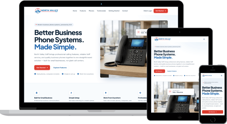 Web Design North Valley VoIP