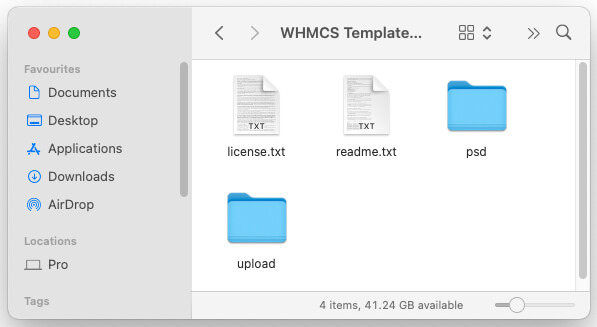 WHMCS Template package