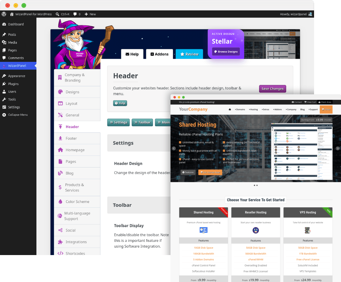 WizardPanel for WordPress